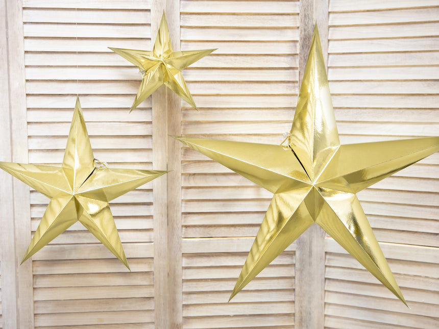 Golden Lampion Star 45 cm