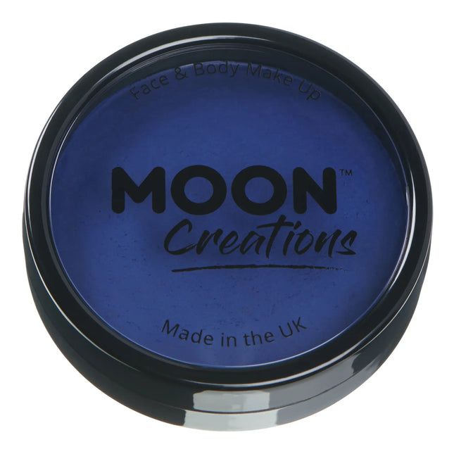 Moon Creations Pro Face Paint Cake Pots Dark Blue 36g