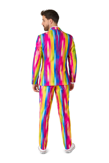 Garnitur męski w tęczowe paski OppoSuits