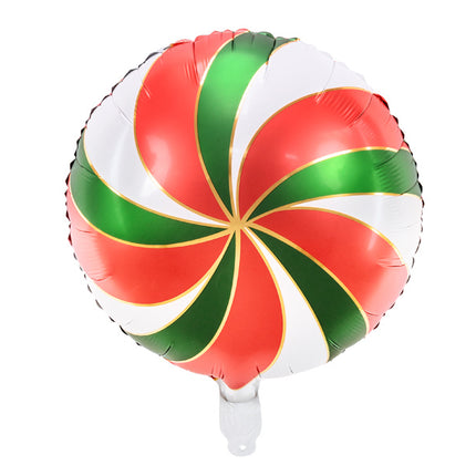 Balon helowy Candy Zielony Czerwony Pusty 35cm