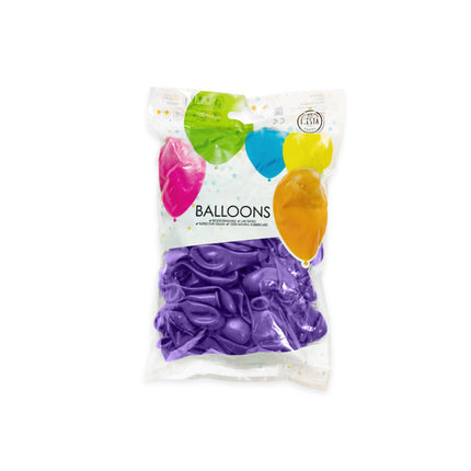 Fioletowe balony metaliczne 13 cm 100 szt.