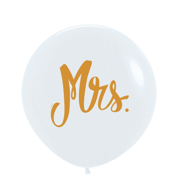 Balony Mrs White 61cm 3szt