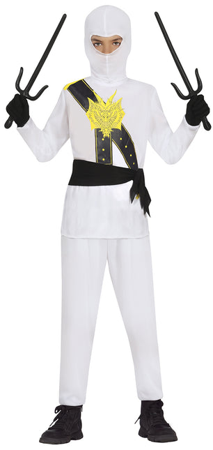 Kostium ninja biały chłopiec