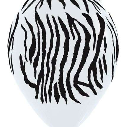 Balony Jungle Stripes Mix 30cm 25szt