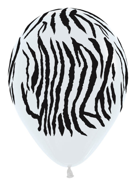 Balony Jungle Stripes Mix 30cm 25szt