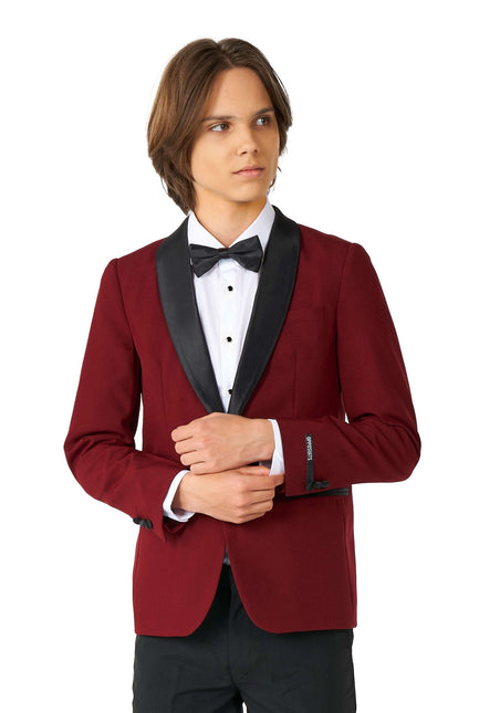 Bordeaux Red Tuxedo Boy Teen OppoSuits