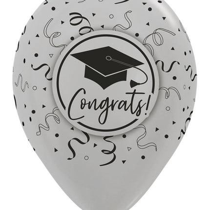 Balony Gratulacje z okazji ukończenia szkoły mix 30cm 25szt