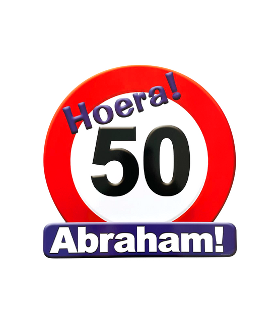 Znak drogowy Abraham 50 lat 50 cm