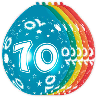 Balony 70 lat dekoracja 30cm 5szt