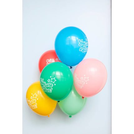 Balony Jesteś Gwiazdą Kolorowe 33cm 6szt