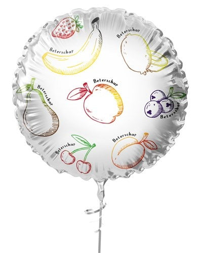 Balon helowy na dobre samopoczucie kolorowy pusty owoc 45 cm