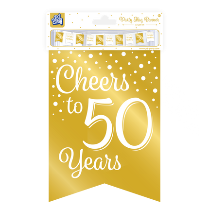 Baner 50 Years Gold White 6m