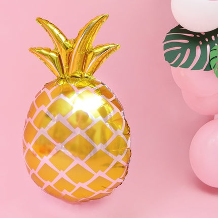 Balon helowy ananas złoty 63 cm