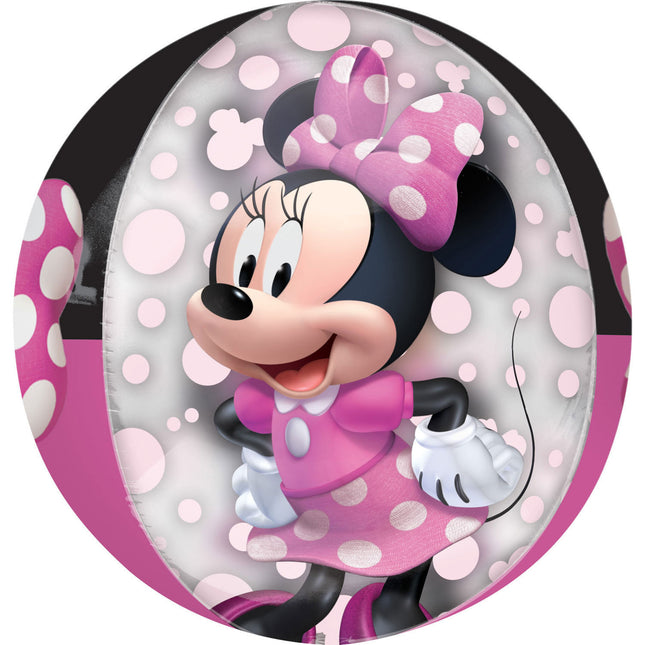 Balon z helem Myszka Minnie Deluxe 40 cm pusty