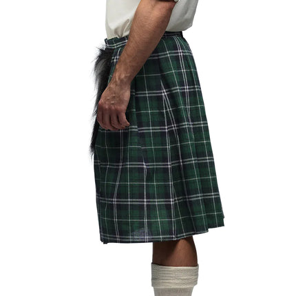 Zielony kilt męski z torbą