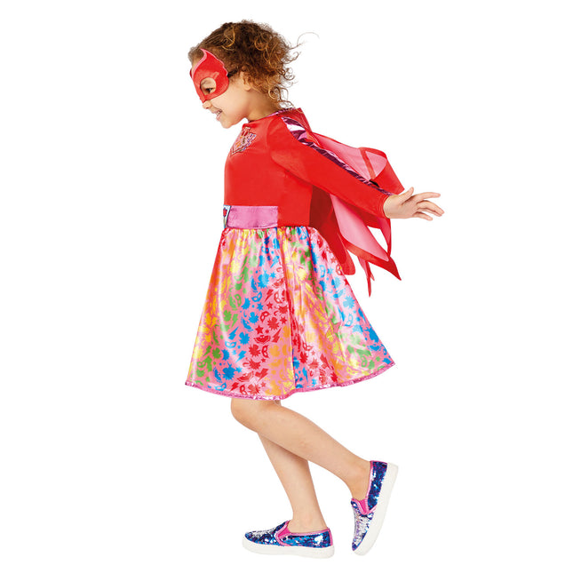 Kostium dziecięcy Owlette Rainbow Dress 6/8 lat