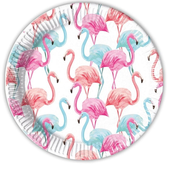 Talerze Flamingo 23cm 8szt