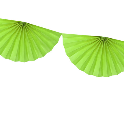 Lime Green Garland Fan XL 3m