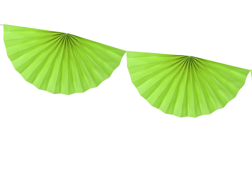 Lime Green Garland Fan XL 3m