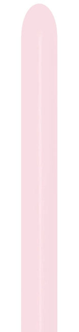 Balony do modelowania Nozzle Up Pastel Matte Pink 5cm 152cm 50szt