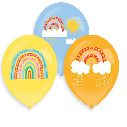 Balony Rainbow 27,5cm 6szt