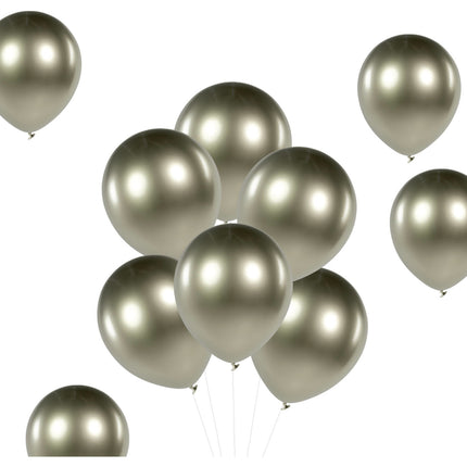 Balony szampańskie złote chrom 33cm 50szt