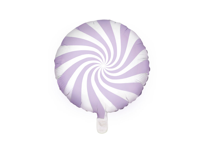 Balon helowy Lilac Swirl 45 cm pusty