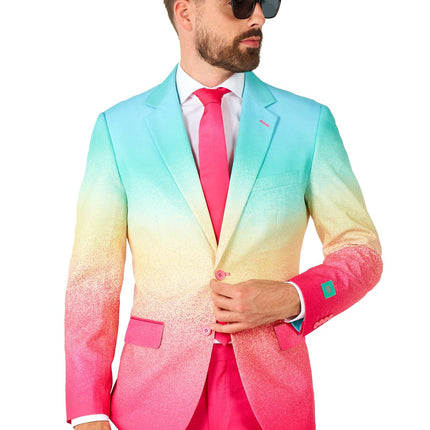 Garnitur męski Rainbow Fuchsia Blue OppoSuits