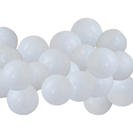 Balony białe 13cm 40szt