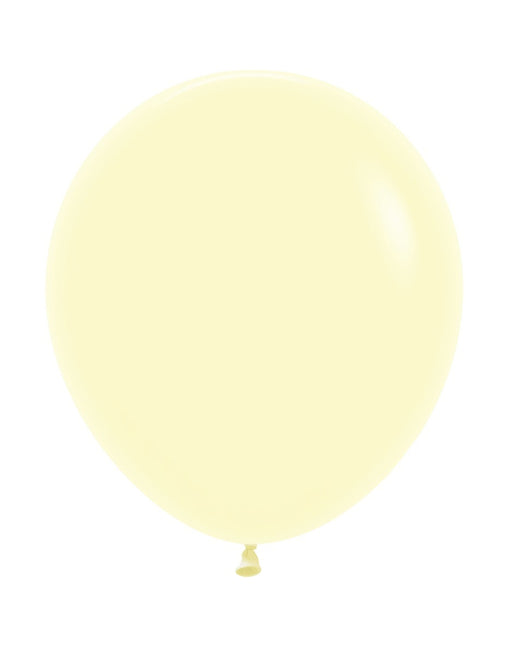 Balony Pastel Matte Yellow 45cm 25szt