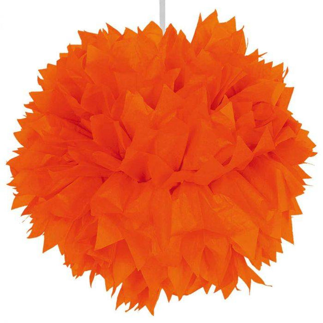 Pompon pomarańczowy 30 cm