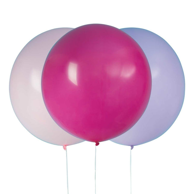 Fioletowe balony 61cm 3szt