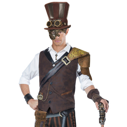 Miedziana maska steampunkowa