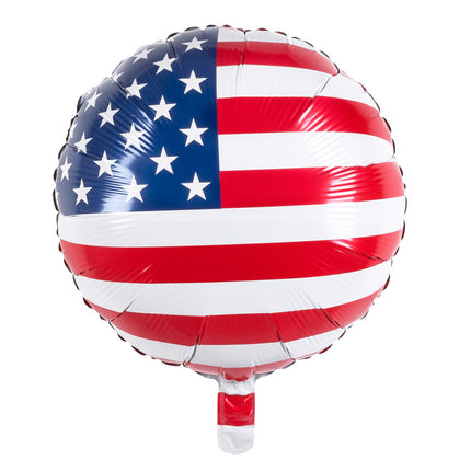 Balon helowy USA dwustronny pusty 45cm