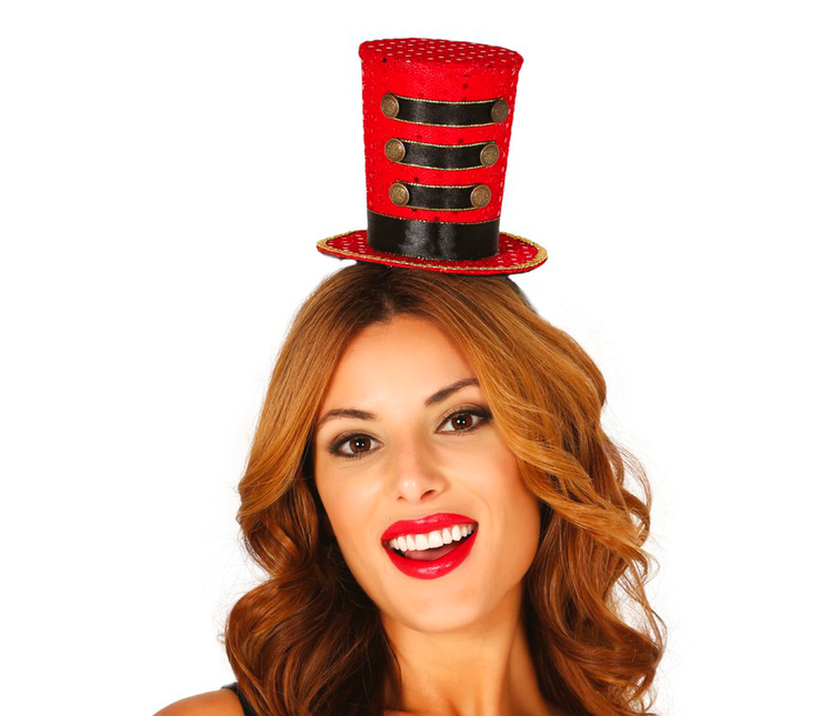 Opaska na głowę Majorette Mini Hat Red