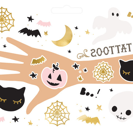 Halloweenowe tatuaże Boo 12szt