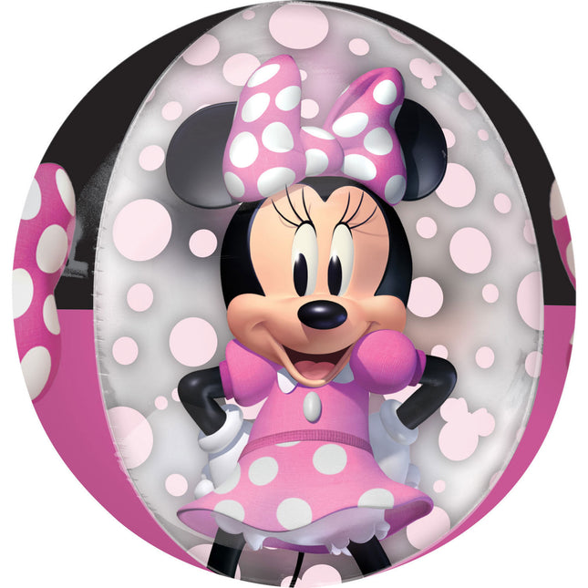 Balon z helem Myszka Minnie Deluxe 40 cm pusty