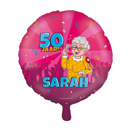 Balon helowy Sarah Cartoon Pusty 30 cm