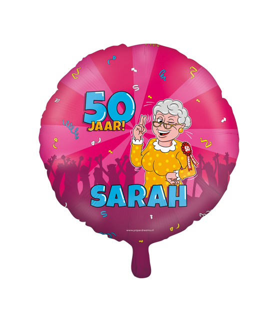 Balon helowy Sarah Cartoon Pusty 30 cm