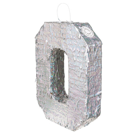 Srebrna Pinata 0 Rok Holograficzna 40cm