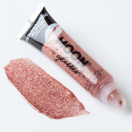 Moon Glitter Holographic Glitter Lipgloss Rose Gold 15ml