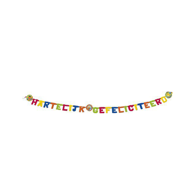 Girlanda z literami z Ulicy Sezamkowej - wszystkiego najlepszego z okazji urodzin
