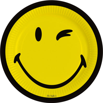 Talerze Smiley 23cm 8szt