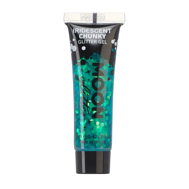 Moon Glitter Iridescent Chunky Glitter Gel Green 12 ml