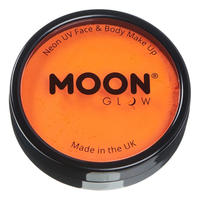 Moon Glow Neon UV Pro Farba do twarzy intensywny pomarańcz 36g