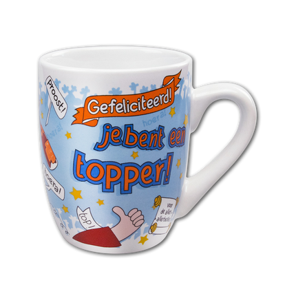 Kubek Congratulations Topper 12 cm