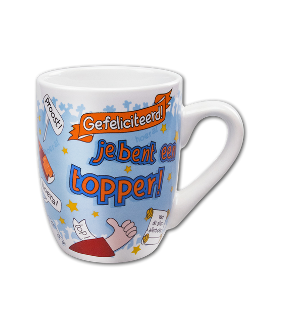 Kubek Congratulations Topper 12 cm