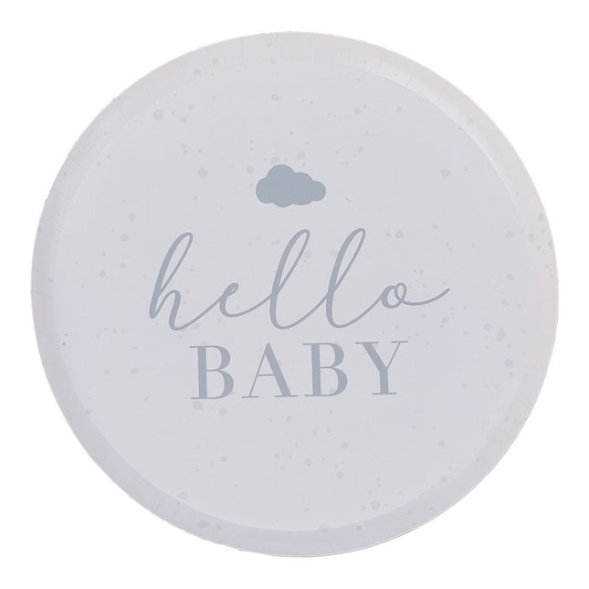 Talerzyki Hello Baby 25cm 8szt