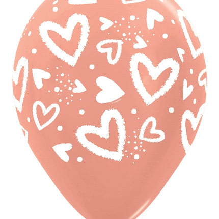 Balony Bright Hearts Mix 30cm 25szt