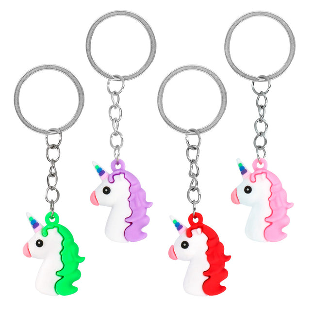 Brelok do kluczy Unicorn Share Gifts 3cm 4szt.